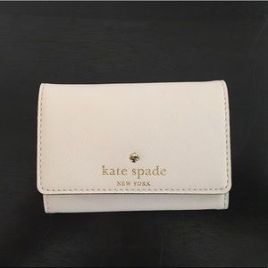 Kate Spade Off-White Keychain Wallet - Never Used